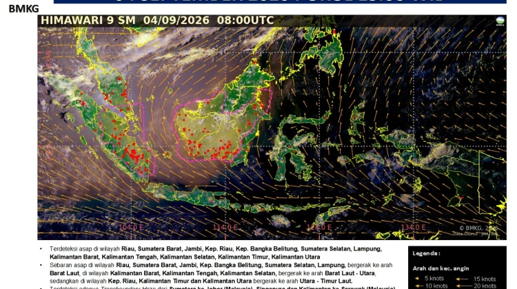 Kabut Asap Kiriman Sumatera Mulai Masuk Pulau Bintan
