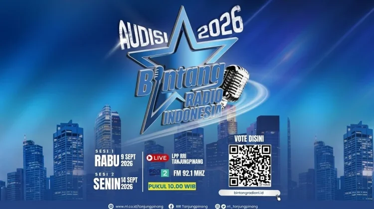 Audisi Bintang Radio RRI Tanjungpinang 9 dan 14 September