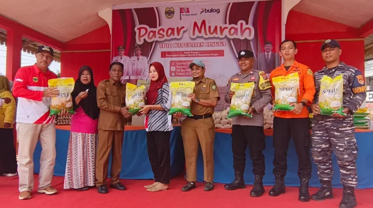 Pasar Murah TPID Lingga Digelar di Desa Penuba Kabupaten Lingga