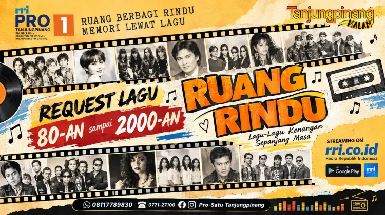 Ruang Rindu Pro 1 RRI, Hadirkan Nostalgia di Malam Hari