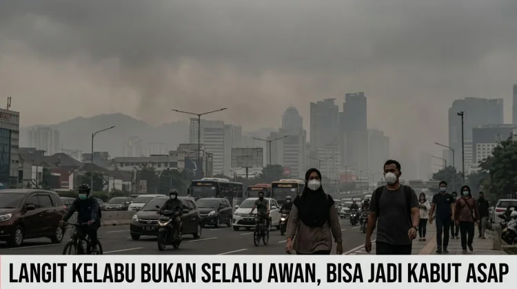 Langit Kelabu Bukan Selalu Awan, Bisa Jadi Kabut Asap