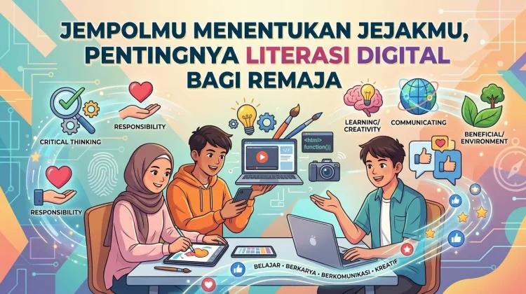 Jempolmu Menentukan Jejakmu, Pentingnya Literasi Digital bagi Remaja