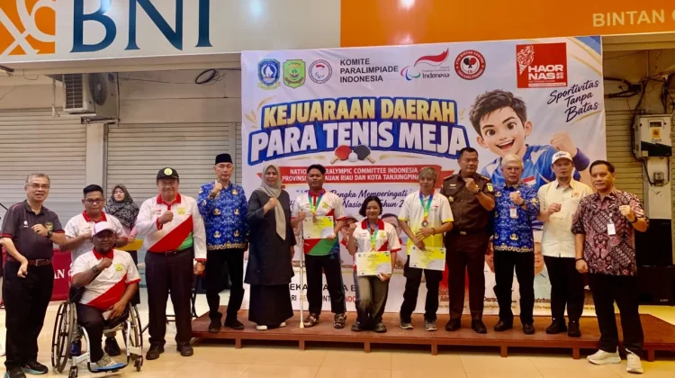 Sebanyak 12 Atlet Difabel Mengikuti Kejurda Para Tenis Meja Kepri