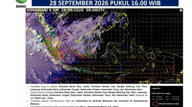 BMKG: Hujan Belum Kurangi Sebaran Kabut Asap di Bintan