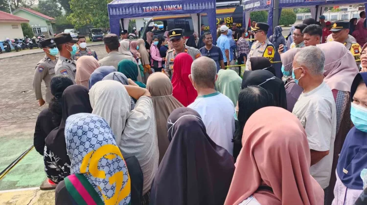 Pangan Murah Polres Lingga Tekan Beban Ekonomi Warga