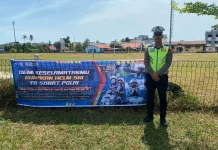 Satlantas Lingga Gencarkan Imbauan Helm Standar SNI
