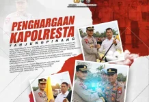 Kapolresta Tanjungpinang Berikan Penghargaan Kepada Personel Berprestasi