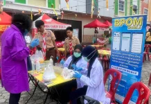Loka POM dan Dinkes Tanjungpinang Bersinergi Jaga Keamanan Takjil