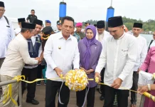 Perkuat Konektivitas di Kepri Ansar Resmikan Dermaga Apung HDPE, Jagoh