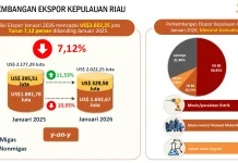 Ekspor Kepri Bulan Januari 2026 Mengalami Penurunan