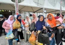 Gerakan Pangan Murah Disambut Antusias Warga Kampung Bulang