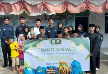 Gandeng BAPRA, OSIS SMAN 2 Santuni Panti Asuhan