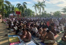 Masyarakat Tanjungpinang Sangat Antusias Salat Idulfitri di Pamedan