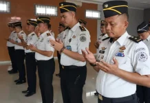 Menteri Tekankan Integritas saat Silaturahmi Idulfitri Kemenimipas Nasional