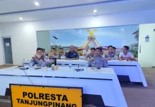 Polresta Tanjungpinang Ikuti Taklimat Awal Audit Kinerja Itwasum