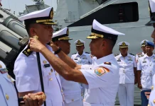 Dansatkor Koarmada I Pimpin Sertijab dan Pengukuhan Komandan KRI