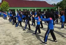 MTsN Lingga Gelar Senam Massal, Siswa Makin Kompak
