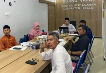 Percepat Sertifikasi Tanah Wakaf, Kemenag Lingga Ikuti Rakor Bersama ATR/BPN