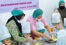 Bhayangkari Lingga Gelar Cooking Class Edukasi Anak TK