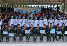 Asah Profesionalisme Prajurit, Satrol Kodaeral IV Gelar Binsat Renang Militer