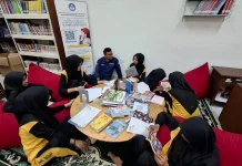 Siswi MTs di Bintan Ajak Hidupkan Suasana Perpustakaan BPMP Kepri