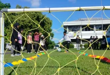 Coaching Clinic Sepak Bola Dinanti Mahasiswa dalam Kegiatan Rumus Bola Gembira