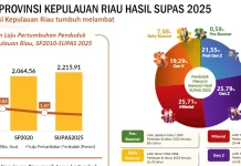 Hasil Supas 2025 Penduduk Kepri Meningkat, Laju Pertumbuhan Melambat