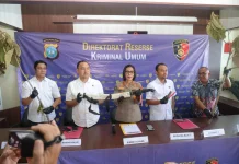 Polda Kepri Amankan Pelaku Perusakan Pohon Jati Emas Batam