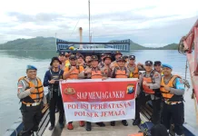 Polsek Jemaja Perkuat Keamanan Perbatasan Pulau Terluar Kepri