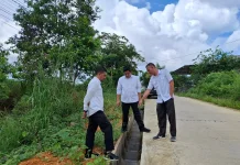 Bupati Tinjau Hasil Perbaikan Jalan Sei Jati