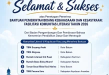 Sebanyak Enam Komunitas Literasi Kepri Raih Bantuan Pemerintah Tahun 2026