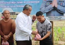 Polres Lingga Tebar Kurban untuk Warga Idul Adha