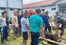 Lapas Narkotika Tanjungpinang Sembelih 6 Hewan Kurban