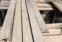 Jembatan Kayu Marok Kecil Rusak Parah
