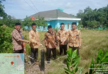 Kemenag Bintan Tinjau dan Ukur Ulang Aset Lahan KUA Bintan Pesisir