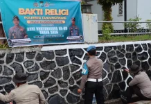 Polsek Tanjungpinang Kota Laksanakan Bakti Religi di Gereja.