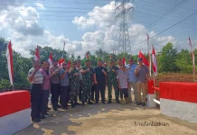 Kodim 0315/Tanjungpinang Resmikan Jembatan ARMCO di Desa Toapaya Selatan