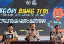 Imigrasi Tanjung Uban Gelar “Ngopi Bang Tedi” Perkuat Sinergi dengan Media