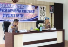 Divpropam Polri Supervisi Polres Bintan, Perkuat Pengawasan Internal