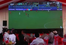 Polda Kepri Pererat Silaturahmi Gelar Nobar Piala Dunia 2026