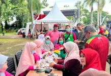 Dinkes Tanjungpinang Gelar Cek Kesehatan Gratis pada Senam Bersama ASN