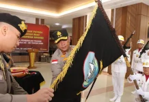 Polda Kepri Laksanakan Upacara Pensucian Pataka "Seligi Marwah Negeri"