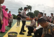Puluhan Personel Polresta Tanjungpinang Naik Pangkat jelang Hari Bhayangkara