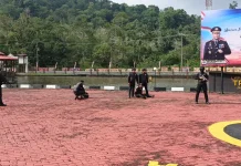 Aksi Kejar-kejaran Warnai HUT Bhayangkara ke-80
