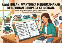 Awal Bulan, Waktunya Mengutamakan Kebutuhan daripada Keinginan