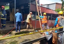 Dapur Warung Ganet Terbakar, Api Diduga Berasal saat Memasak