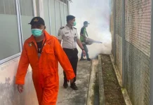 Cegah DBD, Lapas Narkotika Tanjungpinang Gelar Fogging di Seluruh Area