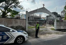Polisi di Lingga Amankan Ibadah Jemaat Kristiani