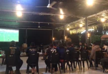 Polres Lingga Nobar Final Piala Dunia Bersama Warga