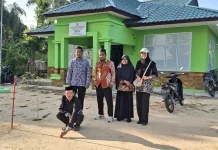 KUA Senayang Laksanakan Kalibrasi Arah Kiblat Menggunakan Rashdul Kiblat